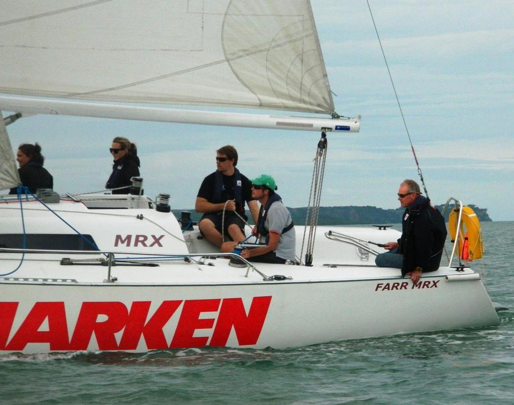 Peter Busfield's NZ Marine Industry crew roped in some talented sailors from Yachting NZ to help out - 2014 NZ Marine Industry Sailing Challenge © Tom Macky